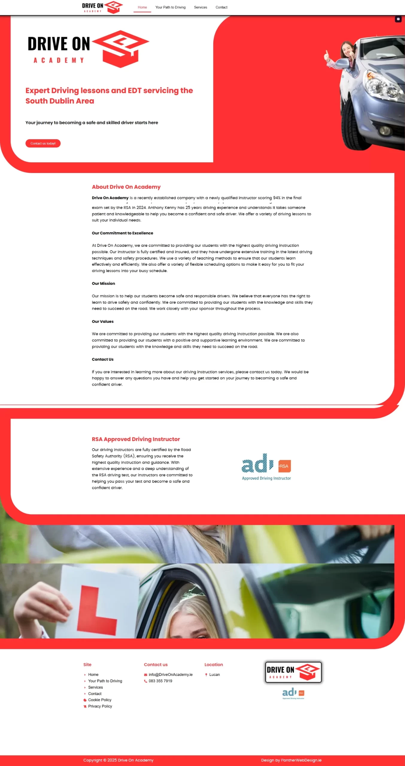 Webpage screenshot